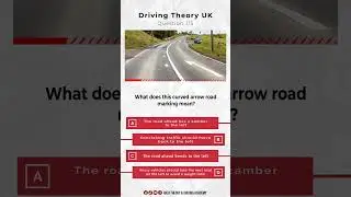 What does this curved arrow road marking mean? #razadrivingacademy