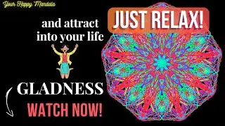 Attract Joy and Gladness into Your Life! Become Happy and Lucky! Enjoy this Bright Mandala!