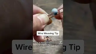 Wire weave tip tutorial for even spacing  #wireweave #tutorial #theadornedlocket