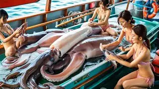 Millions of Squid Caught Daily - Inside Europe's Trawling Techniques