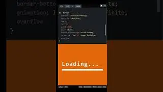 Loading Text Animation using CSS [Fixed] #shorts #css #html