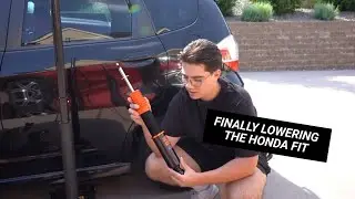 Slamming my Honda Fit! Honda Fit Build Series EP 4