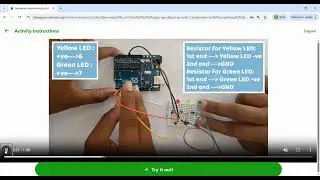 Class 7 Activity Lab Connecting One LED & Traffic Lights