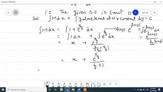 Problem on Exact DE Part-2