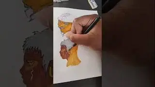 Inktober Days 1 and 2 - Inking Hair Clip