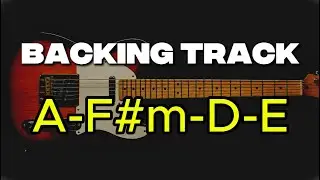 Pop Country Rock Backing Track in A Major | A F#m D E Guitar Jam Track