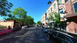 Driving in the city of Fort Langley BC Canada