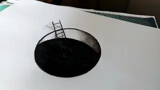@drawingbysalih 3d Art, Deep hole illusion