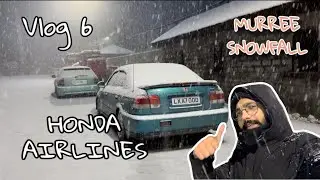 VLOG 6 | 2024 First snowfall at Murree | Cruise Scenes | Honda Civic | ft. @Trendsetters842