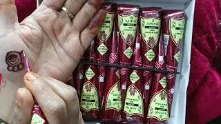 🔴Amina Red Instant Mehndi Cone Review Full Detailed | Halal Mehndi Cone Review | Red Instant Mehndi 