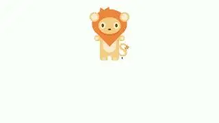 Animated lion with HTML and CSS