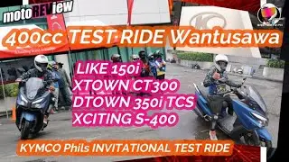KYMCO EXCITING S 400 l MAXI SCOOTER TEST RIDE WANTUSAWA l motoREView l BASTIBOYZPH