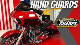 Memphis shades hand guards install / Road Glide