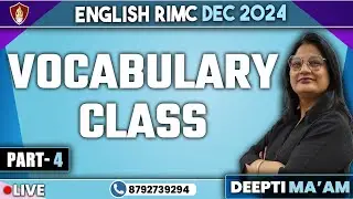 Vocabulary | RIMC English Online Class | RIMC Online Coaching | RIMC Dec 2024 | RIMC Classes Free