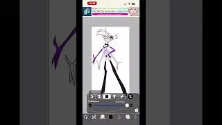 Angel Dust random colour challenge #hazbinhotel #angeldusthazbinhotel #angel #randomcolor #challenge