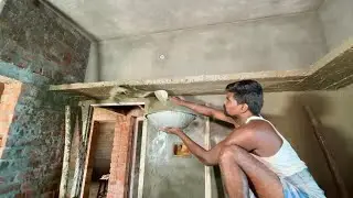 WoW Excellent & loft design Plastering house Construction-Using by sand and cement mixer