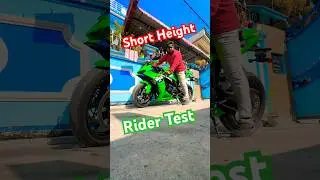 Short Height Rider Test in Kawasaki Ninja Zx6r #shortsfeed #shortsvideo #shortsviral #fyp #shorts