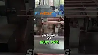 #swaging #heatpipe #TechInnovation ⚡️  #HeatManagement #Metalworking#fyp #heatsinks #Factory #coolin