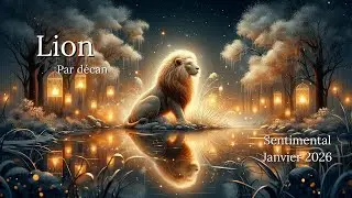 LION ♌ Janvier 2026 &ndash; Sentimental : D&eacute;cans 1, 2, 3 | R&eacute;ciprocit&eacute;, lucidit&eacute; et r&eacute;ajustements du c&oelig;ur