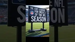 The Stat Leaders After week 3 of the NFL Season #nfl #football #sports #shorts #stats
