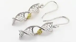 Sterling Silver Tree of Life Earrings In Celtic DNA Design