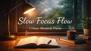 Slow Focus Flow &ndash; Calm Piano Music for Study & Deep Work (1 Hour) | Quiet Pages Studio