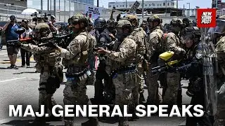 Live: US Major General Scott Sherman speaks on deployment of Marines in LA