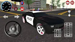 Police Muscle Car New Parking Mission Game - Real Police Car Driving 3D - Android Gameplay