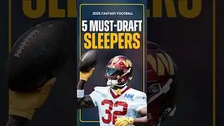 Top 5 SLEEPERS to Draft in Fantasy Football! #shorts