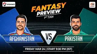Fantasy Cricket Tips: Afghanistan vs Pakistan 1st T20I | AFG vs PAK Team Prediction