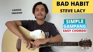 EASY GUITAR CHORDS (Bad Habit - Steve Lacy) (Guitar Tutorial)