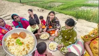 আলুরচপ বানিয়ে মাঠের ধারে বসে সবাই মিলে আলুরচপ মাখা মুড়ি খেলাম||popi kitchen vlog