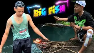 Den Fisch zubereiten, den Sie gestern Abend gefangen haben