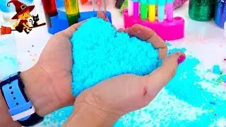 Creamos la Nieve Mágica de Colores y Purpurina