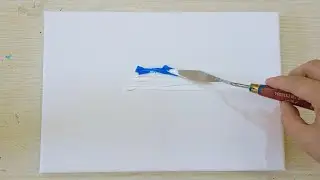 D29/100 Art Challenge/Palette Knife Acrylic Art/Shattered Gold