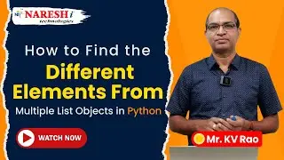 Python Tips: Learn How to Find Different Elements Across Multiple Lists | NareshIT #pythontutorial