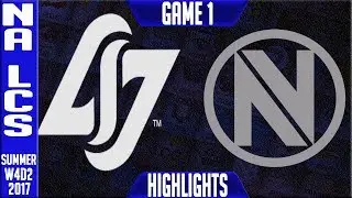 CLG vs Team Envy Highlights Game 1 | NA LCS Week 4 Summer 2017 | CLG vs NV G1