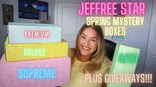 Весенние таинственные коробки Jeffree Star 2021 | Распаковка коробок Premium, Deluxe, Supreme, 4/20 | Грандиозный розыгрыш