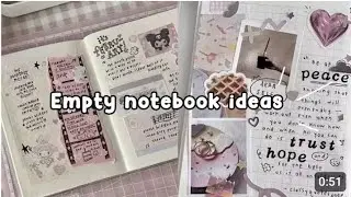  50 Emty notebook ideas 🌷|cute notebook ideas | aesthetic notebook ideas🌷🌷 | 50  Fill notebook ideas