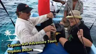 Fishing with Captain Ash Adventure Tours in Hopkins Belize