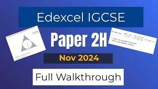 Maths IGCSE Nov 2024 Edexcel 4MA1 2H Walkthrough