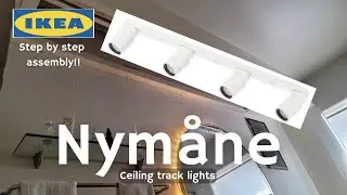 How to install Ikea ceiling light tracks- Nym&aring;ne
