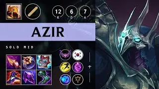 Azir Mid vs Sion: Rampage - KR Master Patch 14.23
