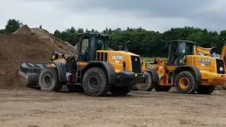 Norddeutsche Baumaschinentage 2017: Case Radlader 921G in Aktion