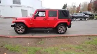 2016 Jeep Wrangler Unlimited Sahara | Firecracker Red Clearcoat | GL150582 | Redmond | Seattle |