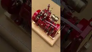 Red H74 2 Cylinder Engine - EngineDIY #enginediy #antiqueengine #2cylinder