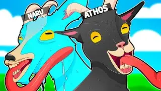 AS CABRAS DESTRU&Iacute;RAM TUDO!! - Goat Simulator 3 @Athosgamer