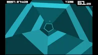 185 SECONDS ON HEXAGON. | Super Hexagon