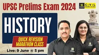 UPSC Prelims 2024 | HISTORY Marathon Class | Quick Revision Series | Daulat Sir & Priyanka Ma'am