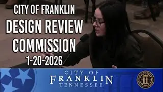 City of Franklin, Design Review Commission 1-20-2026